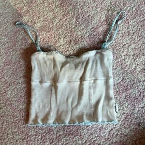 UNIF White and Blue Women’s Top